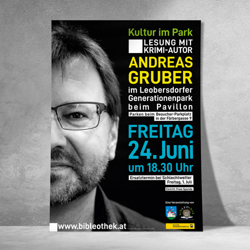 Plakat Andreas Gruber Kultur im Park