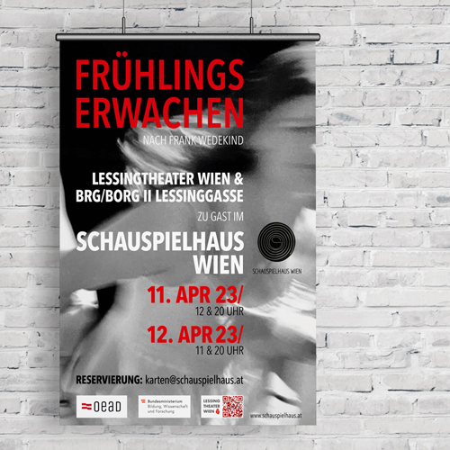 Plakat Lessingtheater "Frühlingserwachen"