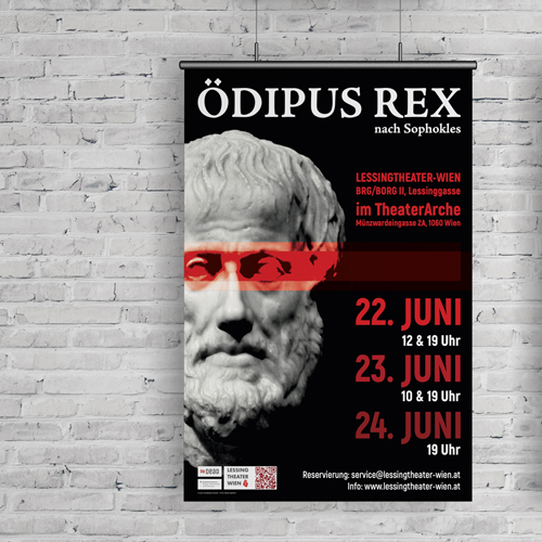 Plakat Lessingtheater "Ödipus Rex"