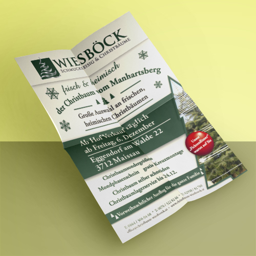 Flyer Wiesböck - Christbäume