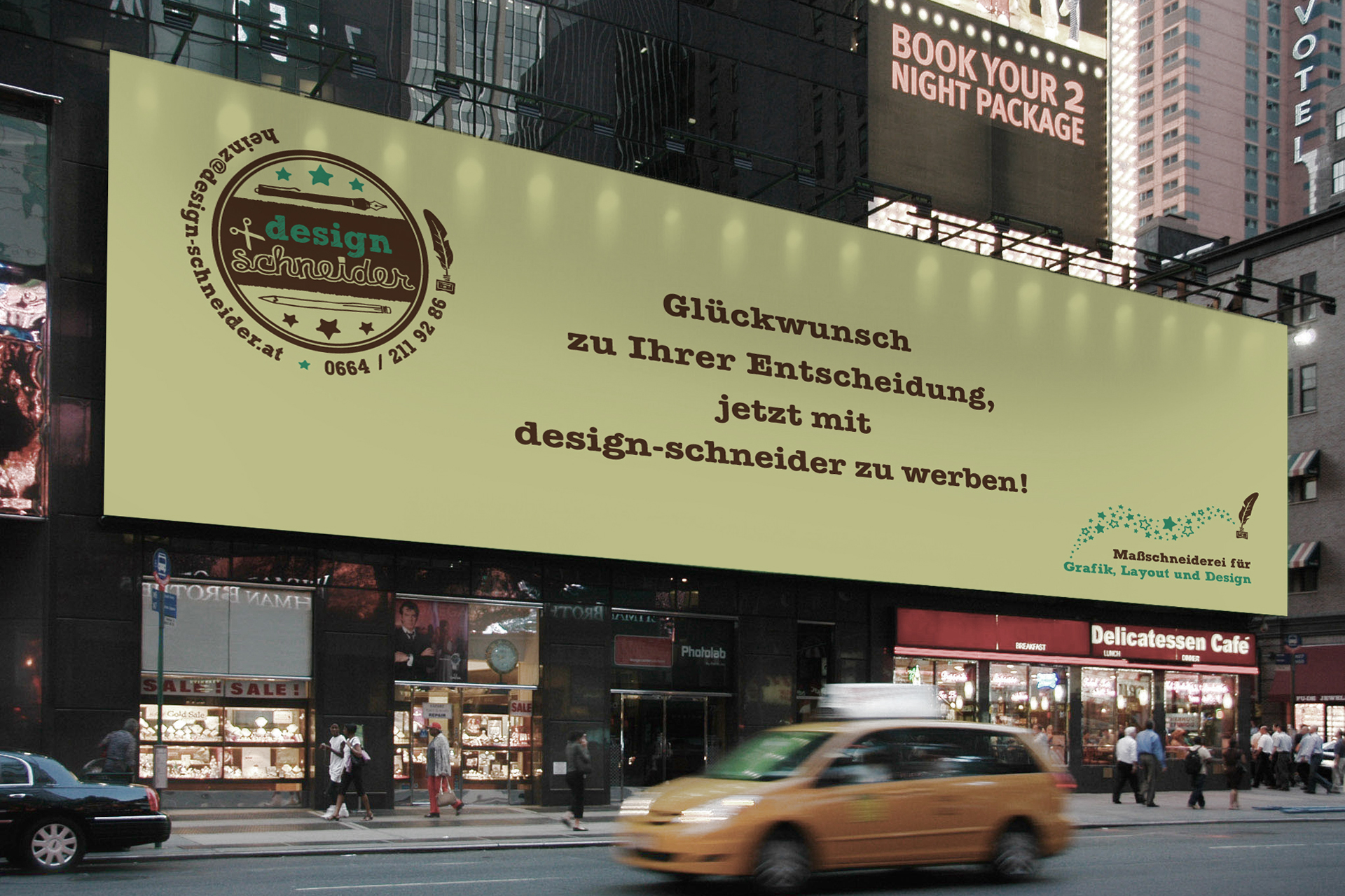 Plakat Eigenwerbung design-schneider
