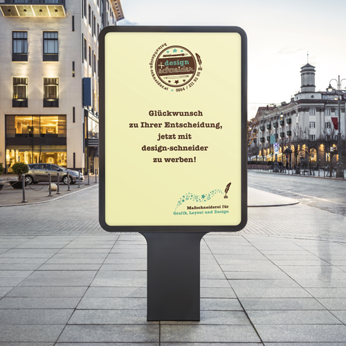 Plakat Eigenwerbung design-schneider